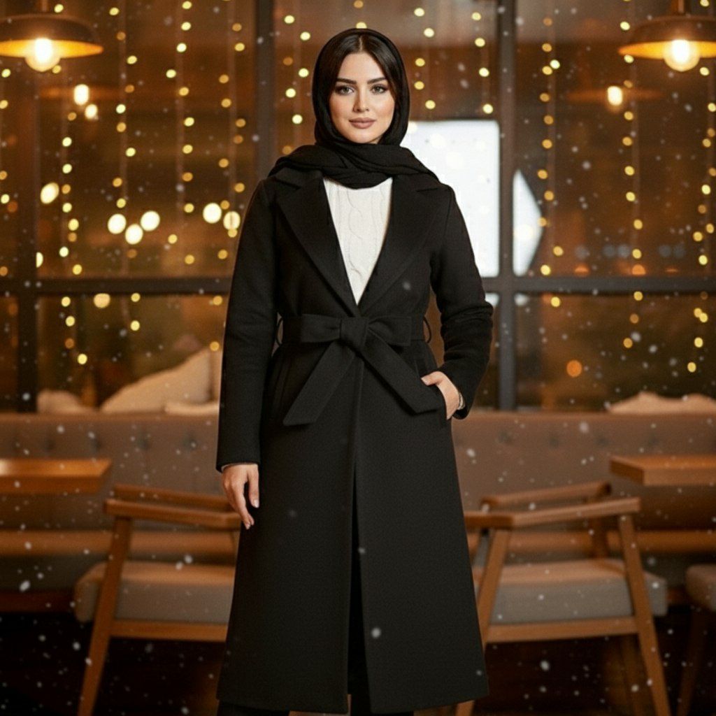 الكوت الجوخ طويل بحزام