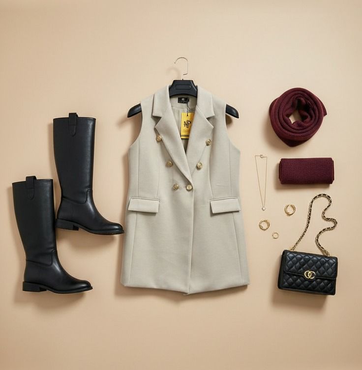 جاكت كت زراير جولد