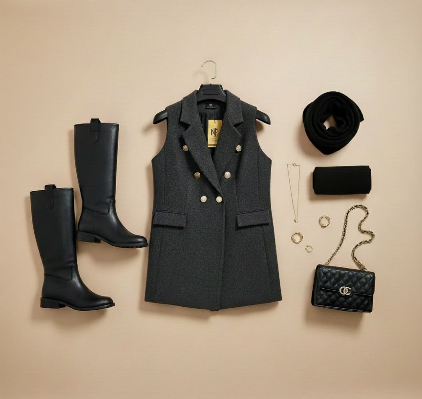 جاكت كت زراير جولد