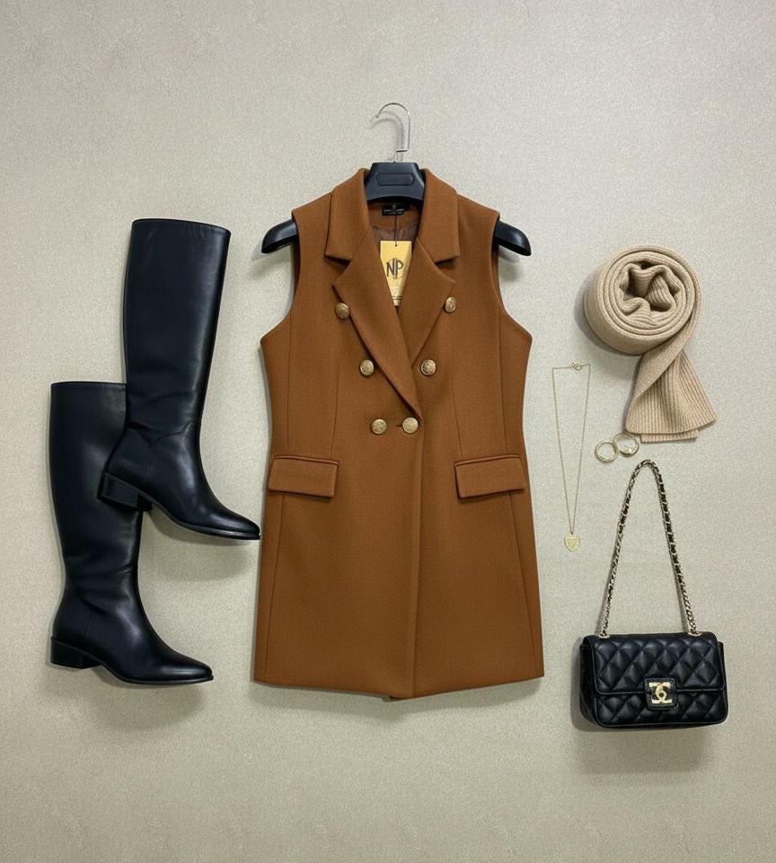 جاكت كت زراير جولد