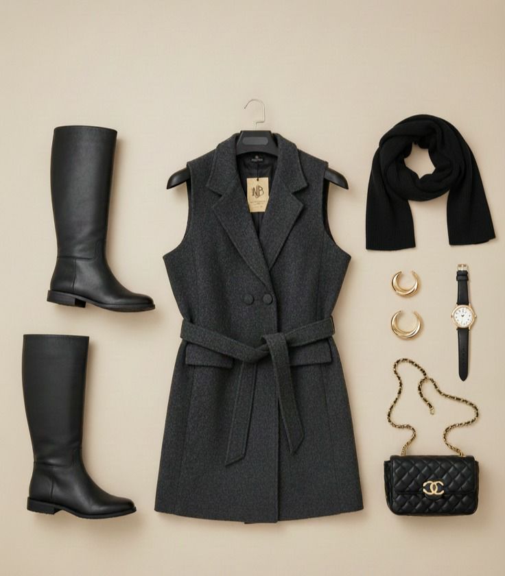 جاكت كت بحزام