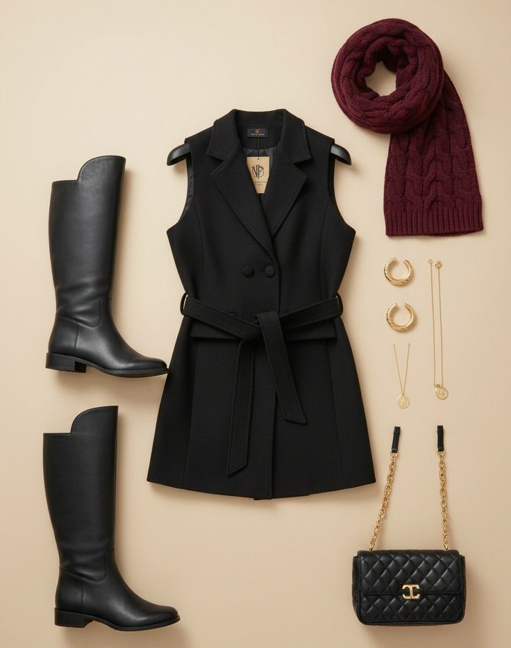 جاكت كت بحزام